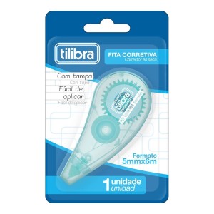 Corretivo em Fita 5mm x 6m Aqua - Tilibra