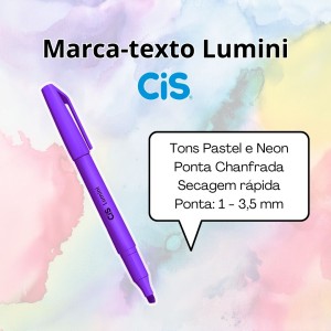 Caneta Marca-Texto Lumini Violeta - Cis