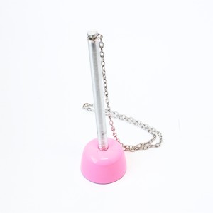 Caneta com Base Fixa - Rosa