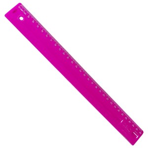 Régua Escolar 30cm Rosa Pink - Dello