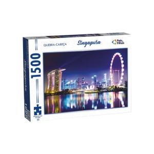 Quebra-cabeça 1500 Peças Singapura - Pais & Filhos
