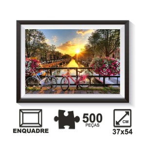 Quebra-cabeça 500 peças Amsterdam - Pais & Filhos