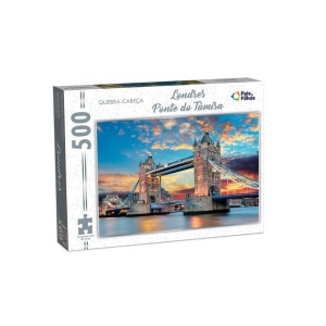 Quebra-cabeça 500 Peças Londres Ponte do Rio Tâmisa - Pais & Filhos