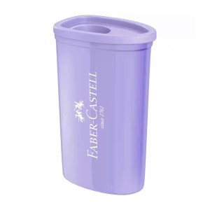 Kit Apontador com Depósito + Borracha Capa Plástica - Lilás Pastel - Faber-Castell