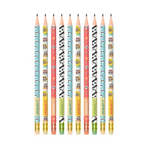 Kit com 10 Lápis Grafite HB Panda Sortidos - Leo&Leo