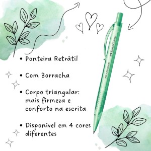 Lapiseira Faber-Castell Poly Tri Shape Colors 0.5mm Branca