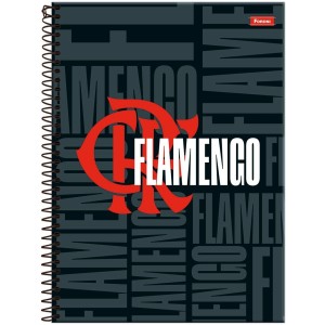 Caderno 20 Matérias Universitário Espiral Flamengo - Foroni