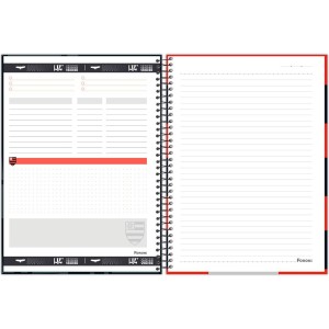 Caderno 1 Matéria Universitário Espiral Flamengo - Foroni