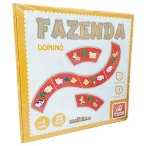 Fazenda Dominó - 28 peças - Brincadeira de Criança