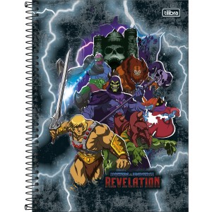 Caderno 1 Matéria Universitário Espiral He Man Revelation - Tilibra