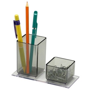 Porta Lápis / Clips Fumê - Acrimet